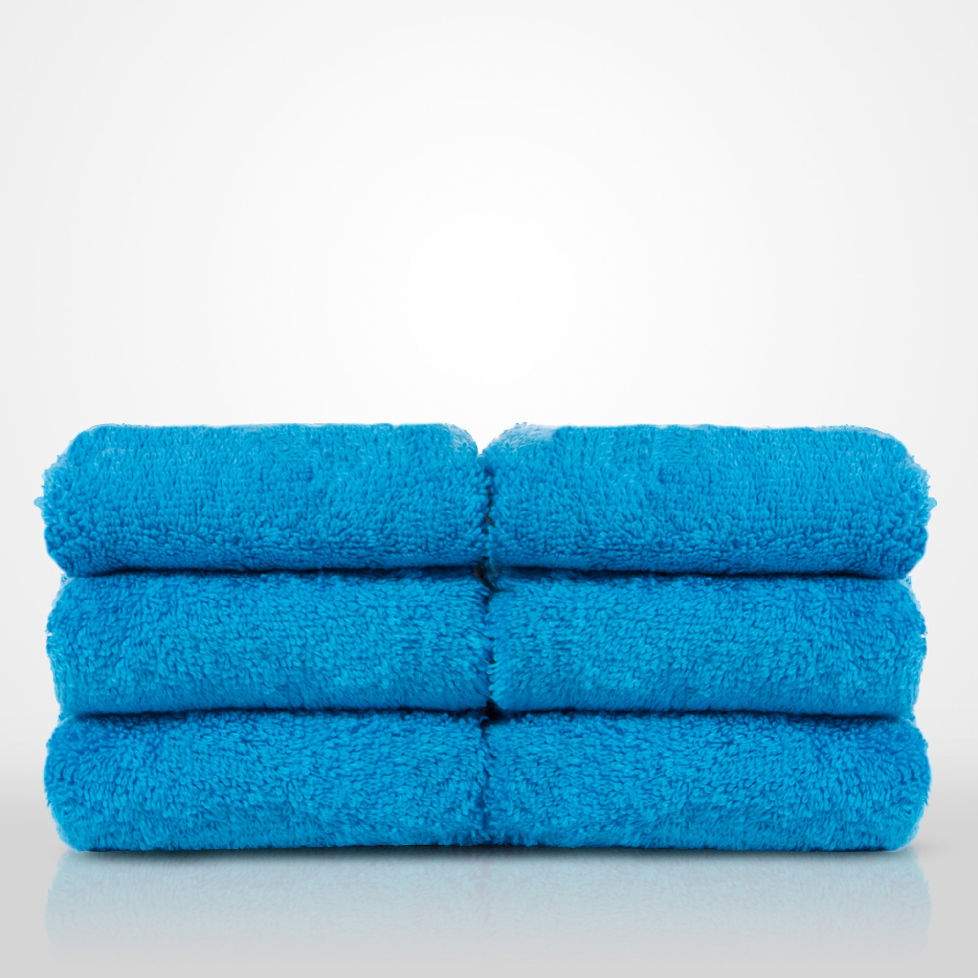 13" x 13" - 100% Turkish Cotton Turquoise Terry Washcloth- 12 Pack (Dozen)-Robemart.com
