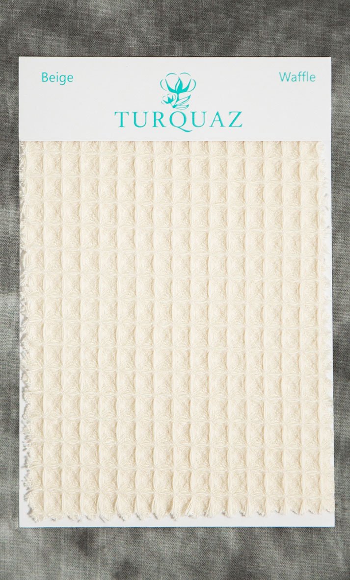 Beige Waffle Fabric Swatch - Free Shipping-Robemart.com