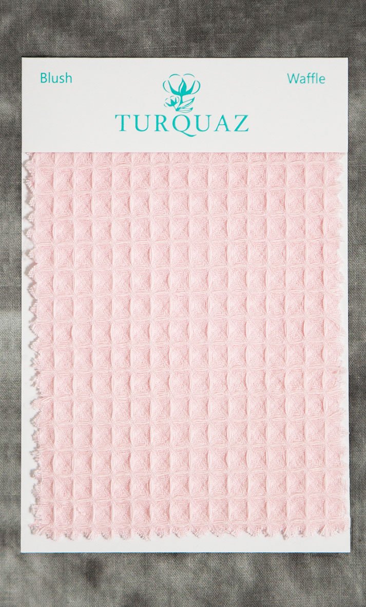 Blush Waffle Fabric Swatch - Free Shipping-Robemart.com