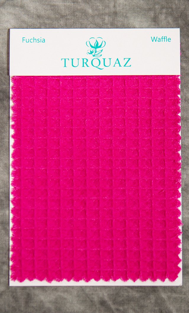 Fuchsia Waffle Fabric Swatch - Free Shipping-Robemart.com