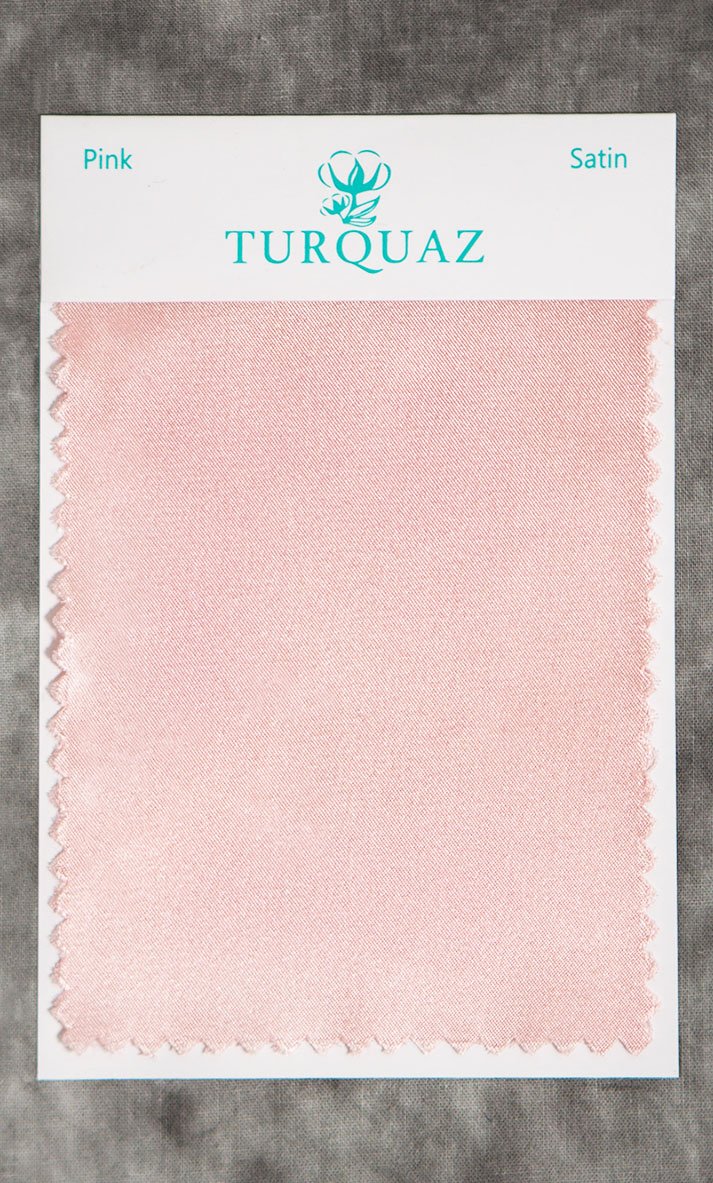 Pink Satin Fabric Swatch - Free Shipping-Robemart.com