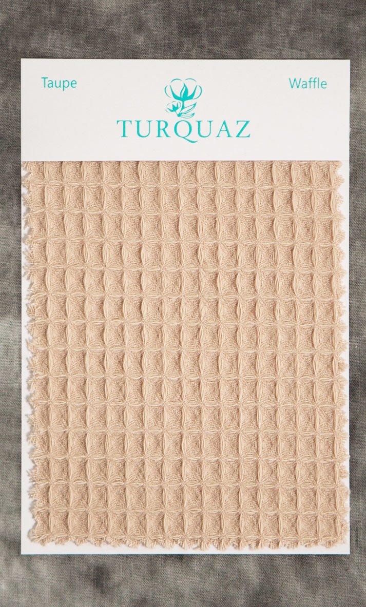 Taupe Waffle Fabric Swatch - Free Shipping-Robemart.com