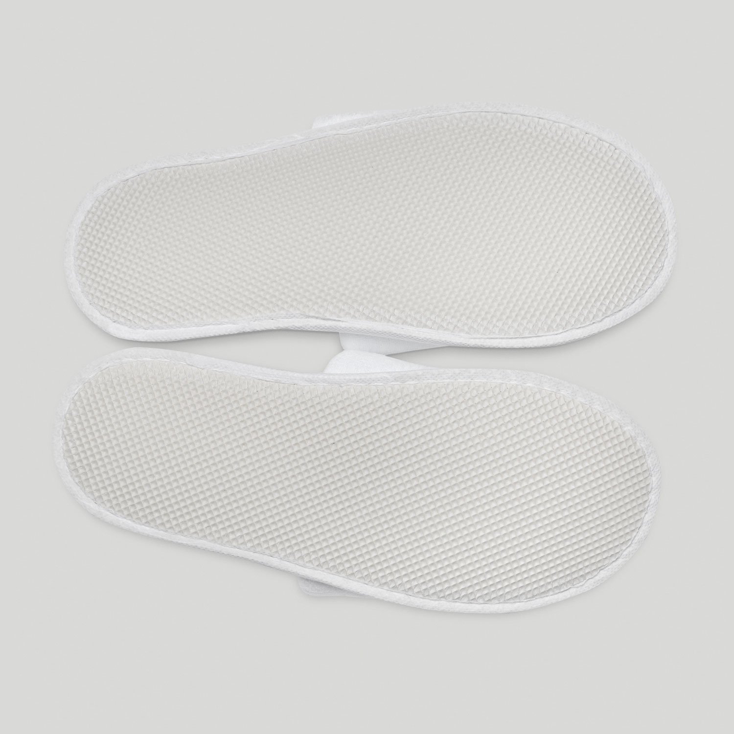 White Closed Toe Adult Waffle Slippers - 6 pack-Robemart.com