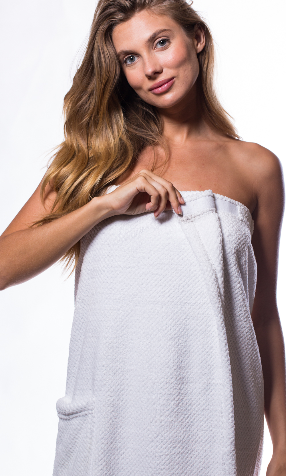 White Plush Spa Bath Wrap-Robemart.com
