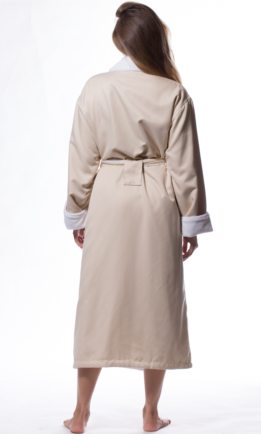 Luxury Microfiber Plush Lined Robe Nude-Robemart.com