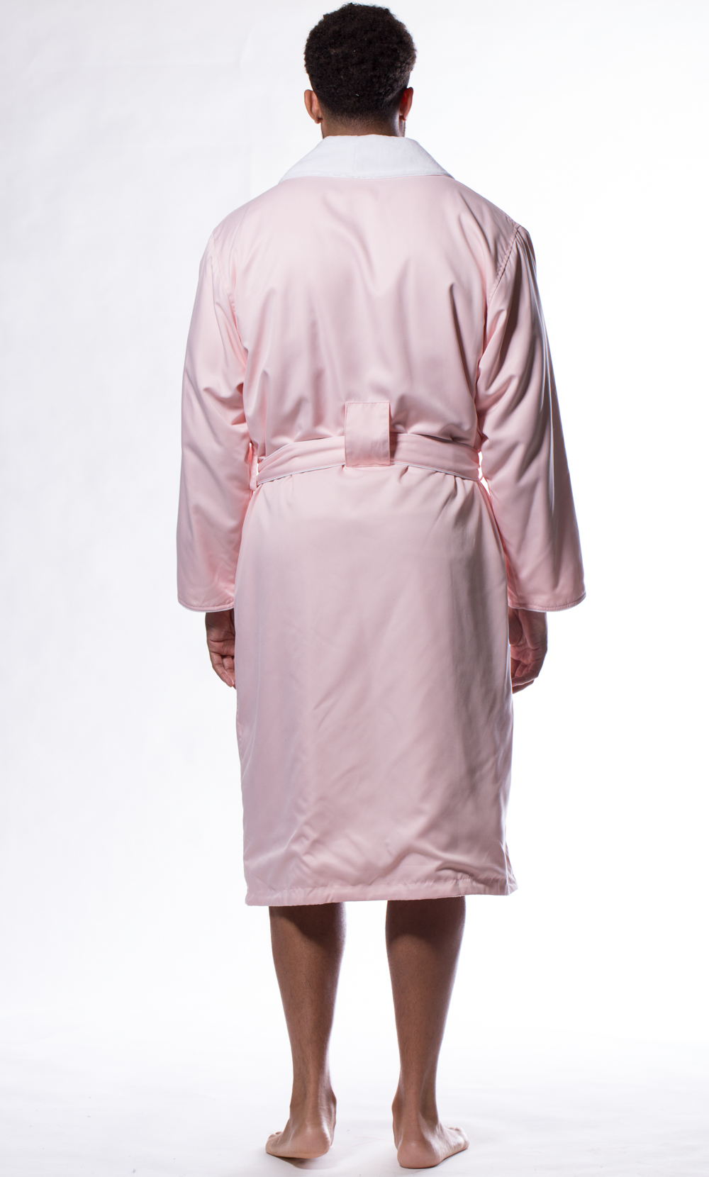 Luxury Microfiber Plush Lined Robe Pink-Robemart.com