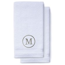 Gray Initial Premium Hand Towel Classic 16 X 30 Inch, Set of 2-Robemart.com