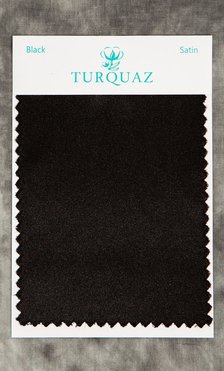 Black Satin Fabric Swatch - Free Shipping-Robemart.com