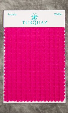Fuchsia Waffle Fabric Swatch - Free Shipping-Robemart.com