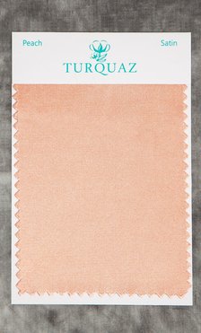 Peach Satin Fabric Swatch - Free Shipping-Robemart.com