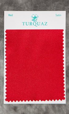 Red Satin Fabric Swatch - Free Shipping-Robemart.com