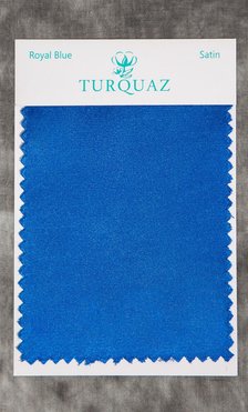 Royal Blue Satin Fabric Swatch - Free Shipping-Robemart.com