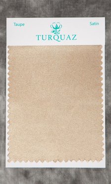 Taupe Satin Fabric Swatch - Free Shipping-Robemart.com