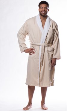 Luxury Microfiber Plush Lined Robe Nude-Robemart.com