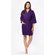 Waffle Kimono Purple Short Robe Square Pattern-Robemart.com