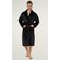 Black Super Soft Tahoe Microfleece Shawl Collar Robe-Robemart.com Black Super Soft Tahoe Microfleece Shawl Collar Robe-Robemart.com