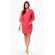 Waffle Kimono Coral Short Robe Square Pattern-Robemart.com