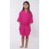 Fuchsia Waffle Kimono Kid's Robe-Robemart.com