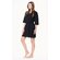 Waffle Kimono Black Short Robe Square Pattern-Robemart.com Waffle Kimono Black Short Robe Square Pattern-Robemart.com