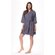 Waffle Kimono Charcoal Gray Short Robe Square Pattern-Robemart.com