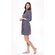 Waffle Kimono Charcoal Gray Short Robe Square Pattern-Robemart.com
