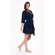 Waffle Kimono Navy Blue Short Robe Square Pattern-Robemart.com Waffle Kimono Navy Blue Short Robe Square Pattern-Robemart.com