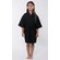 Black Waffle Kimono Kid's Robe-Robemart.com