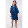 Navy Blue Satin Kimono Kid's Robe-Robemart.com