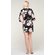 Black Carmen Floral Satin Kimono Short Robe-Robemart.com Black Carmen Floral Satin Kimono Short Robe-Robemart.com