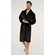 Black Super Soft Tahoe Microfleece Shawl Collar Robe-Robemart.com