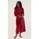 Burgundy Plush Soft Warm Fleece Womens Robe-Robemart.com Burgundy Plush Soft Warm Fleece Womens Robe-Robemart.com
