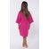 Fuchsia Waffle Kimono Kid's Robe-Robemart.com