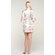 White Carmen Floral Satin Kimono Short Robe-Robemart.com White Carmen Floral Satin Kimono Short Robe-Robemart.com