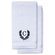 Navy Blue Initial Premium Hand Towel Roman 16 X 30 Inch, Set of 2-Robemart.com