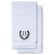 Charcoal Gray Initial Premium Hand Towel Roman 16 X 30 Inch, Set of 2-Robemart.com