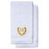 Gold Initial Premium Hand Towel Roman 16 X 30 Inch, Set of 2-Robemart.com