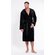 Men's Black Plush Soft Warm Fleece Bathrobe with Hood, Comfy Men's Robe-Robemart.com Men's Black Plush Soft Warm Fleece Bathrobe with Hood, Comfy Men's Robe-Robemart.com