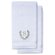 Gray Initial Premium Hand Towel Roman 16 X 30 Inch, Set of 2-Robemart.com