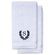 Navy Blue Initial Premium Hand Towel Roman 16 X 30 Inch, Set of 2-Robemart.com