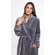 Super Soft Gray Lightweight Plush Shawl Short Women's Robe-Robemart.com Super Soft Gray Lightweight Plush Shawl Short Women's Robe-Robemart.com