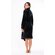 Super Soft Black Lightweight Plush Shawl Short Women's Robe-Robemart.com Super Soft Black Lightweight Plush Shawl Short Women's Robe-Robemart.com