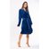 Super Soft Navy Blue Lightweight Plush Shawl Short Women's Robe-Robemart.com Super Soft Navy Blue Lightweight Plush Shawl Short Women's Robe-Robemart.com