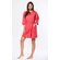 Waffle Kimono Coral Short Robe Square Pattern-Robemart.com