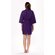 Waffle Kimono Purple Short Robe Square Pattern-Robemart.com