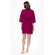 Waffle Kimono Wine Red Short Robe Square Pattern-Robemart.com