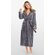 Super Soft Gray Plush Hooded Women's Robe-Robemart.com
