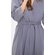 Cotton Charcoal Gray Knit Kimono Robe Final Sale-Robemart.com