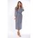 Cotton Charcoal Gray Knit Kimono Robe Final Sale-Robemart.com