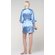 Airy Blue Satin Kimono Short Robe-Robemart.com Airy Blue Satin Kimono Short Robe-Robemart.com