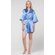 Airy Blue Satin Kimono Short Robe-Robemart.com Airy Blue Satin Kimono Short Robe-Robemart.com